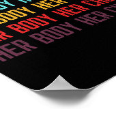 Einrichtung Ihre Wahl Frauenrechte Pro Wahl Weibli Poster (Ecke)