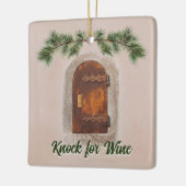 Einrichtung - Weinfenster Keramikornament (Links)