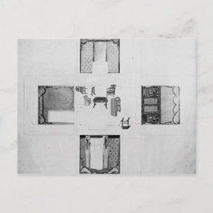 Einrichtungsgegenstände für einen kleinen postkarte