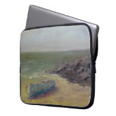 Einrollboot an der Küste Laptopschutzhülle (Vorderseite Links)