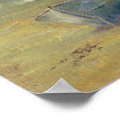 Einrollboot an der Küste Poster (Ecke)