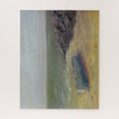 Einrollboot an der Küste Puzzle (Vertikal)