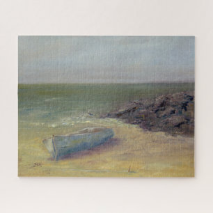 Einrollboot an der Küste Puzzle