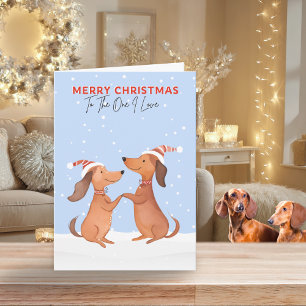 Eins, das ich liebe Frohe Weihnachten Dachshunde W