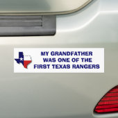 EINS DER ERSTEN TEXAS RANGERS AUTOAUFKLEBER (Auf Auto)