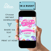 Eins der Meereslebewesen 1. Geburtstag Einladung