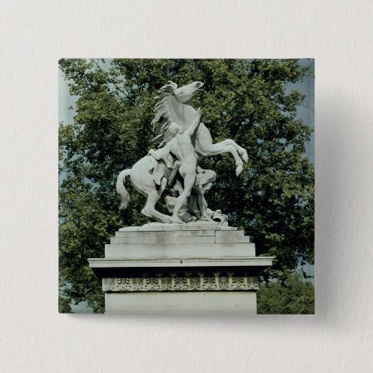Eins der zwei "mergeligen Pferde", 1739-45 Button (Vorderseite)