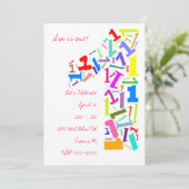 Eins! Einladung (Stehend Vorderseite)