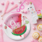 Eins im Niedlichen Sommer in Melon Pappteller (Party)