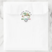 Eins in Chamäleon Valentinsticker Runder Aufkleber (Tasche)