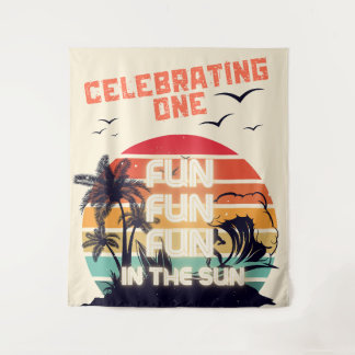 Eins in der Sonne, Beach Boys Geburtstags-Tapete Wandteppich