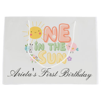 eins in der Sonne Erster Geburtstag  Große Geschenktüte