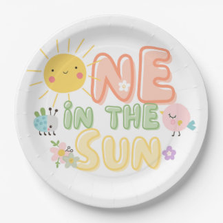 eins in der Sonne Pappteller