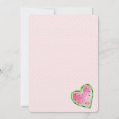 Eins in ein Melon Little Girl Einladung zum ersten (Rückseite)