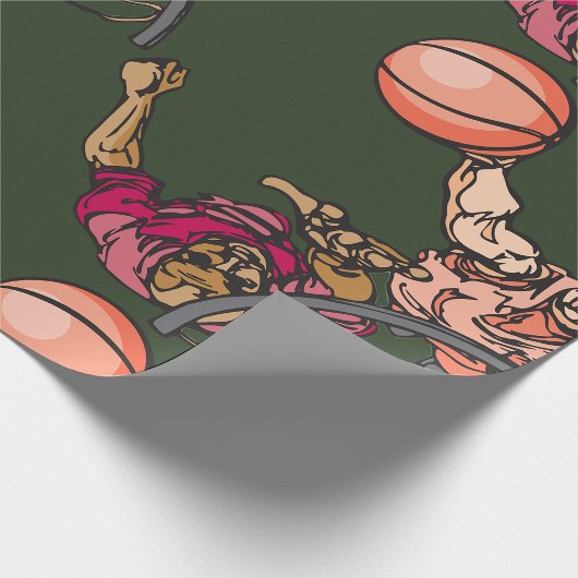 Eins in einem Basketball Geschenkpapier