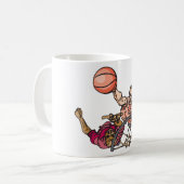 Eins in einem Basketball Kaffeetasse (Vorderseite Links)