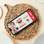 Eins in einem melancholischen Ticket Erstes Geburt Einladung