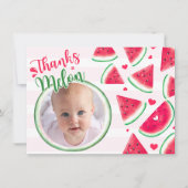 Eins in einem Melon 1. Geburtstag Danke Karte (Vorderseite)