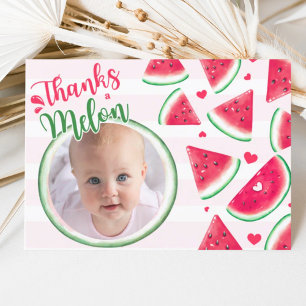 Eins in einem Melon 1. Geburtstag Danke Karte
