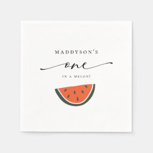 Eins in einem Melon 1. Geburtstag Party Napkins Serviette