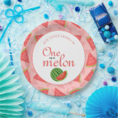 Eins in einem Melon 1. Geburtstag Wassermelone Pappteller (Party)