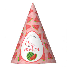 Eins in einem Melon 1. Geburtstag Wassermelone Partyhütchen