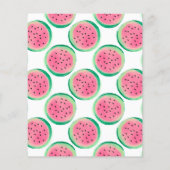 Eins in einem Melon Einladung zum ersten Geburtsta (Rückseite)