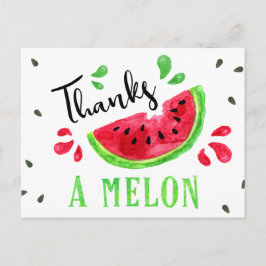 Eins in einem Melon ersten Geburtstag Danke Karte