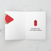 Eins in einem Melon First Birthday Gruß Karte (Innenseite)