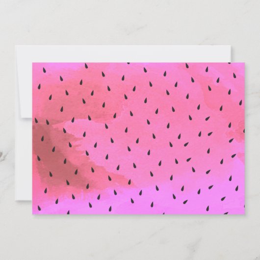 Eins in einem Melon Geburtstag Einladung (Rückseite)