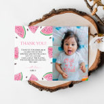 Eins in einem Melon Geburtstag Watermelon Danke Ka Einladung<br><div class="desc">Mit unserer "One In A Melon" Geburtstagskarte "Watermelon Dankeschön Card" können Sie sich nach einer fröhlichen Feier bei Ihren Gästen bedanken. Diese bezaubernde Dankeschön-Karte zeichnet sich durch eine bezaubernde Wassermelone-Grafik und lebhafte Farben aus, die das Wesen des Sommers und das Vergnügen Ihres kleinen Tages einfangen. Einfach anpassbar, ermöglicht es Ihnen,...</div>