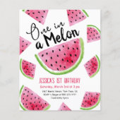 Eins in einem Melon-Geburtstagsparteienbudget Einl (Vorderseite)