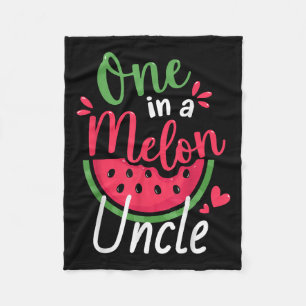 Eins in einem Melon Onkel 1. Geburtstag Sommerfami Fleecedecke
