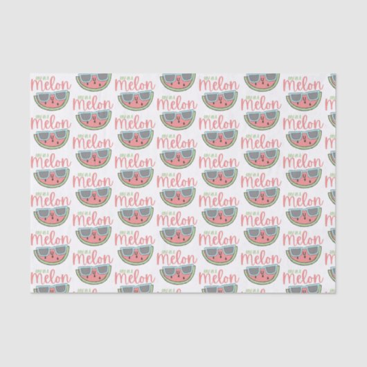 Eins in einem Melon-Tissue Seidenpapier (Vorderseite)