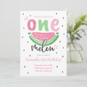 Eins in einem Melon Watermelon Einladung zum 1. Ge (Stehend Vorderseite)