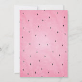 Eins in einem Melon Watermelon Einladung zum 1. Ge (Rückseite)