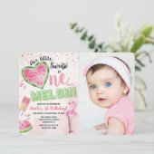 Eins in einem Melon Watermelon Einladung zum 1. Ge (Stehend Vorderseite)