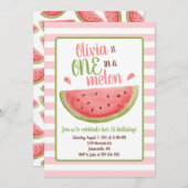 Eins in einem Melon Watermelon Einladung zum 1. Ge (Vorne/Hinten)