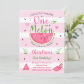 Eins in einem Melon Watermelon Einladung zum 1. Ge (Stehend Vorderseite)