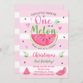 Eins in einem Melon Watermelon Einladung zum 1. Ge (Vorne/Hinten)