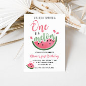 Eins in einem Melon Watermelon Einladung zum Gebur