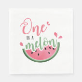 Eins in einem Melon Watermelon Erstgeburt Napkins Serviette (Vorderseite)