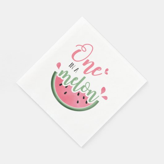 Eins in einem Melon Watermelon Erstgeburt Napkins Serviette (Ecke)