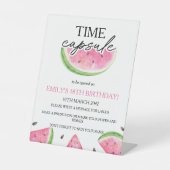 Eins in einer Melon Kapsel Wassermelone Time Kapse Sockelschild (Vorderseite)