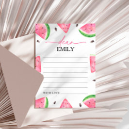 Eins in einer Melon Watermelon Time Kapselkarte Einladung