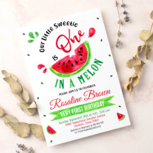 Eins in einer Melone Erster Geburtstag