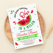 Eins in einer Melone Erster Geburtstag Einladung