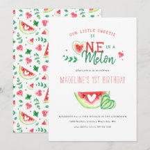 eins in einer Melone | Watermelon Erster Geburtsta