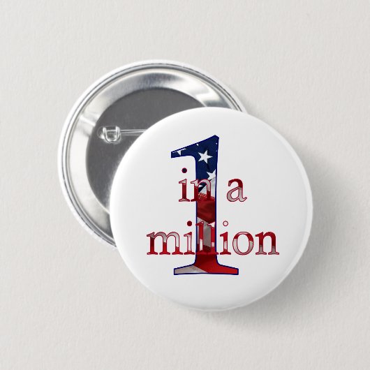 Eins in einer Million Button (Vorne & Hinten)