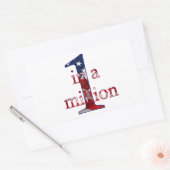 Eins in einer Million Rechteckiger Aufkleber (Umschlag)